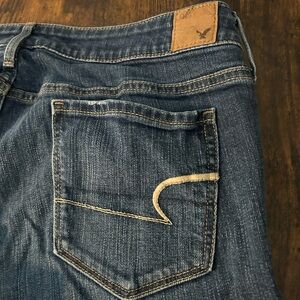 American Eagle Outfitters Women's Boot Cut Jeans - Dark Blue